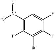 3-ブロモ-1,2,4-トリフルオロ-5-ニトロベンゼン 化学構造式