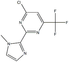 4-chloro-2-(1-Methyl-1H-iMidazol-2-yl)-6-(trifluoroMethyl)pyriMidine 结构式