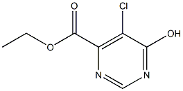 5-氯-6-羟基嘧啶-4-羧酸乙酯, , 结构式