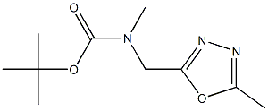 tert-butyl Methyl((5-Methyl-1,3,4-oxadiazol-2-yl)Methyl)carbaMate Structure