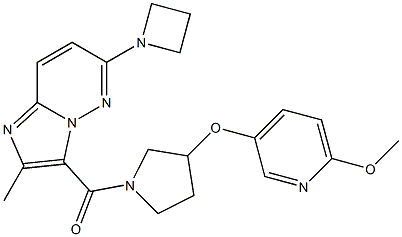 (6-(azetidin-1-yl)-2-MethyliMidazo[1,2-b]pyridazin-3-yl)(3-((6-Methoxypyridin-3-yl)oxy)pyrrolidin-1-yl)Methanone|