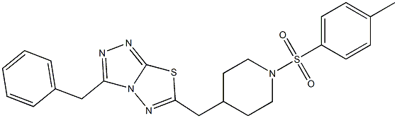 3-benzyl-6-((1-tosylpiperidin-4-yl)Methyl)-[1,2,4]triazolo[3,4-b][1,3,4]thiadiazole|