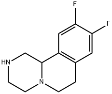 9,10-difluoro-2,3,4,6,7,11b-hexahydro-1H-pyrazino[2,1-a]isoquinoline Structure