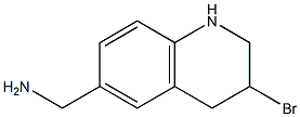 (3-broMo-1,2,3,4-tetrahydroquinoline-6-yl)MethanaMine,,结构式