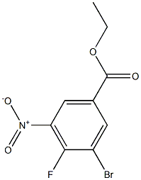 3-BroMo-4-fluoro-5-nitro-benzoic acid ethyl ester