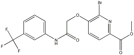 6-BroMo-5-[(3-trifluoroMethyl-phenylcarbaMoyl)-Methoxy]-pyridine-2-carboxylic acid Methyl ester
