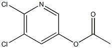 Acetic acid 5,6-dichloro-pyridin-3-yl ester Struktur