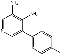5-(4-fluorophenyl)pyridine-3,4-diaMine, 1214373-94-0, 结构式