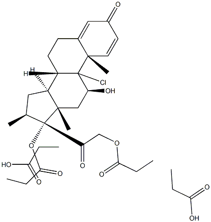 二丙酸倍氯米松杂质E,,结构式