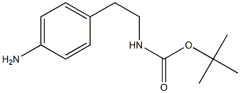 tert-butyl 4-aMinophenethylcarbaMate 化学構造式