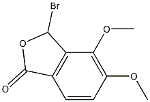 3-broMo-4,5-diMethoxyisobenzofuran-1(3H)-one,,结构式