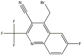 4-(broMoMethyl)-6-fluoro-2-(trifluoroMethyl)quinoline-3-carbonitrile