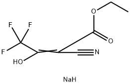 sodiuM (Z)-3-cyano-4-ethoxy-1,1,1-trifluoro-4-oxobut-2-en-2-olate 结构式