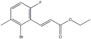 (E)-ethyl 3-(2-broMo-6-fluoro-3-Methylphenyl)acrylate