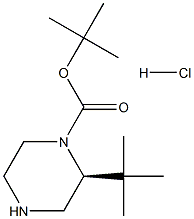 (S)-2-(叔丁基)哌嗪-1-羧酸叔丁酯盐酸盐,1381959-73-4,结构式