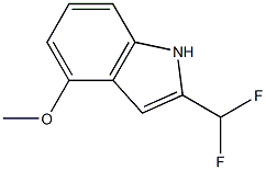 2-(DifluoroMethyl)-4-Methoxy-1H-indole,,结构式