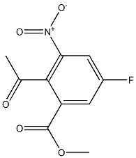 2-Acetyl-5-fluoro-3-nitro-benzoic acid Methyl ester Structure