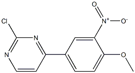 2-chloro-4-(4-Methoxy-3-nitrophenyl)pyriMidine Structure