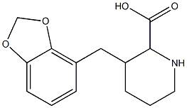 3-((benzo[d][1,3]dioxol-7-yl)Methyl)piperidine-2-carboxylic acid Structure