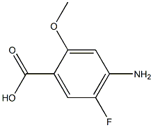 4-AMino-5-fluoro-2-Methoxy-benzoic acid Struktur