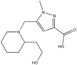 5-[2-(2-Hydroxy-ethyl)-piperidin-1-ylMethyl]-1-Methyl-1H-pyrazole-3-carboxylic acid