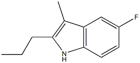 5-Fluoro-3-Methyl-2-propyl-1H-indole Structure