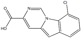 9-Chloro-pyriMido[1,6-a]indole-3-carboxylic acid, , 结构式