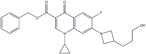 benzyl 1-cyclopropyl-6-fluoro-7-(3-(3-hydroxypropyl)azetidin-1-yl)-4-oxo-1,4-dihydroquinoline-3-carboxylate|