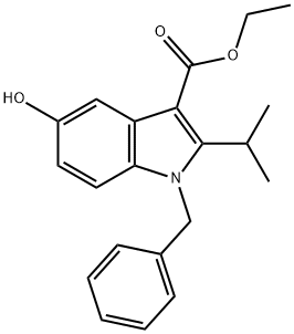 ethyl 1-benzyl-5-hydroxy-2-isopropyl-1H-indole-3-carboxylate Structure