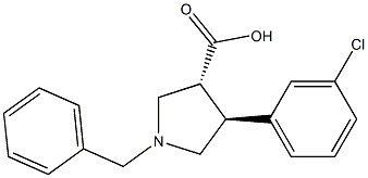 Trans-1-benzyl-4-(3-chlorophenyl)pyrrolidine-3-carboxylic acid|