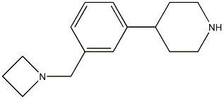 4-(3-(azetidin-1-ylMethyl)phenyl)piperidine,,结构式