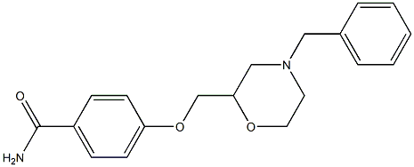 4-((4-benzylMorpholin-2-yl)Methoxy)benzaMide,,结构式