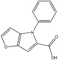 4-phenyl-4H-furo[3,2-b]pyrrole-5-carboxylic acid Structure