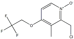 2-ChloroMethyl-3-Methyl-4-(2,2,2-trifluoroethoxy)pyridine N-Oxide 化学構造式