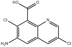 3,7-Dichloro-6-aMinoquinoline-8-carboxylic Acid Structure