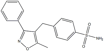 3-Phenyl-4-(4-aMinosulfonylbenzyl)-5-Methylisoxazole Structure