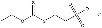 2-[(EthoxythioxoMethyl)thio]-ethanesulfonic Acid PotassiuM Salt,,结构式