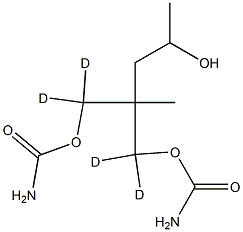 CarbaMic Acid 2-(2-Hydroxypropyl)-2-MethyltriMethylene Ester-d4 化学構造式
