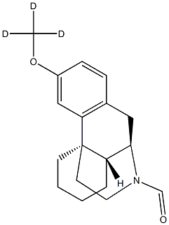 (+)-N-ForMyl-3-(Methoxy-d3)Morphinan Struktur