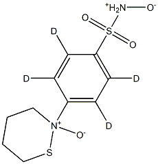 p-(Tetrahydro-2H-1,2-thiazin-2-yl)benzenesulfonaMide-d4 Dioxide 结构式