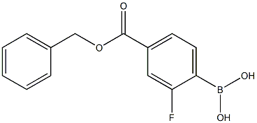 4-苄氧基羰基-2-氟苯硼酸,97% 结构式