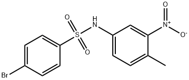 4-溴-N-(4-甲基-3-硝基苯)苯磺酰胺, 544420-32-8, 结构式