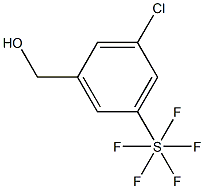 3-Chloro-5-(pentafluorothio)benzyl alcohol, 97% Structure