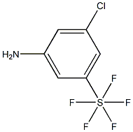 3-Chloro-5-(pentafluorothio)aniline, 97% 化学構造式