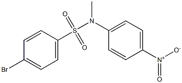 4-BroMo-N-Methyl-N-(4-nitrophenyl)benzenesulfonaMide, 97% Structure