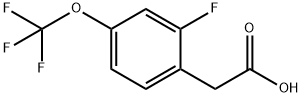 2-氟-4-(三氟甲氧基)苯乙酸,1240256-95-4,结构式