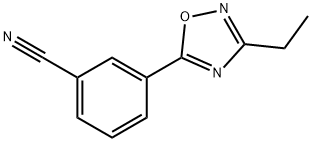 3-(3-Ethyl-1,2,4-oxadiazol-5-yl)benzonitrile, 97% Structure