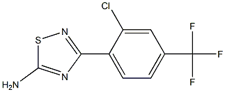 3-(2-chloro-4-(trifluoroMethyl)phenyl)-1,2,4-thiadiazol-5-aMine,,结构式