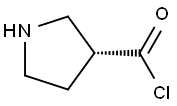 (R)-pyrrolidine-3-carbonyl chloride Structure
