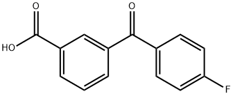 3-(4-fluorobenzoyl)benzoic acid Struktur